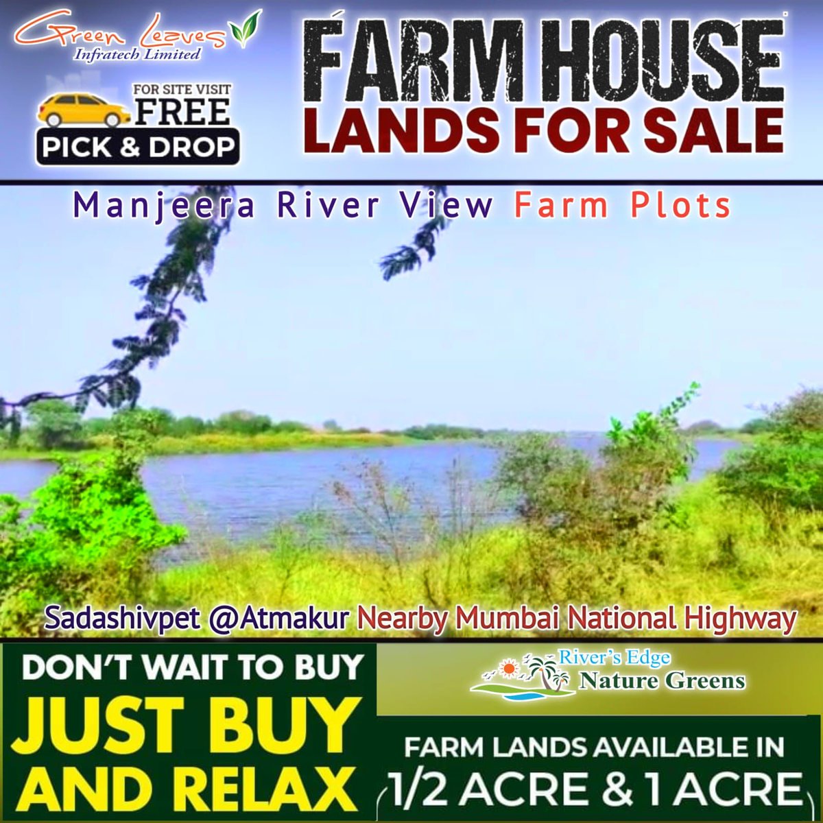 Investors and buyers !
Plz call ☎️ us now for our
Low price offer on farmplots and farmhouses🏡
We arrange cab for free pickup and dropping to visit our venture 🚗
Tomorrow
More details contact us 7842352640
@Bairi999