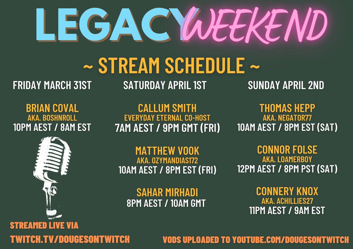 DougesOnTwitch's tweet photo. If there's one thing I'm open to next weekend, it's channeling my inner @Stryfo and playing some Dack with Vook 🏆

Legacy Weekend via https://t.co/qxTkoZ31LB 🎙️

#MTG #MTGLegacy #LegacyWeekend https://t.co/IXjUmLXT3j