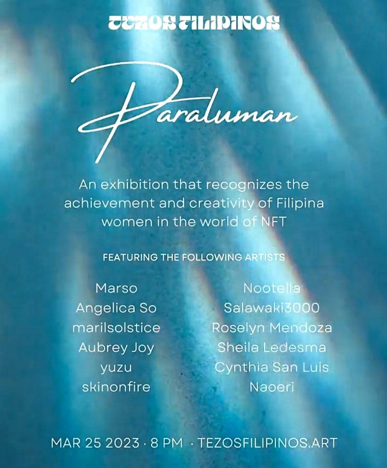 obricake_'s tweet photo. My genesis piece (surprisingly lol), which is part of "PARALUMAN" in celebration of Women's Month! ππ
Check us out, space in 10 minutes! β¨
Collection: https://t.co/kZnPrlq7WL
My work: https://t.co/7ypO2Tjdj9
#tezos #NFTs #paraluman #tezosfilipinos #WomenOfWeb3 #IWD2023 https://t.co/VQ3dART1bz