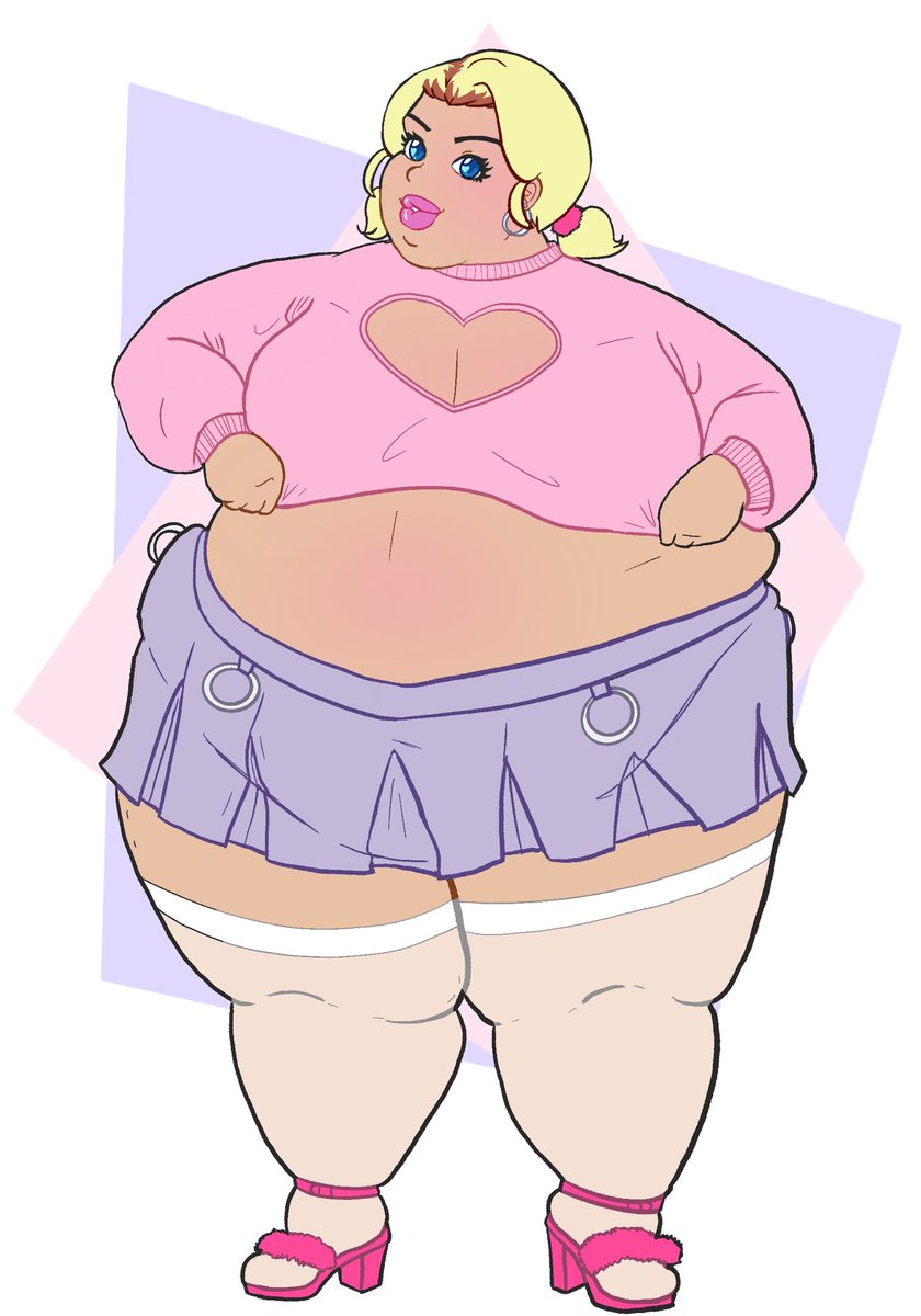 mintycreeps's tweet photo. I love drawing Penelope, she’s my pink blobby bimbo 🐷💕 https://t.co/gvbEXilYvn