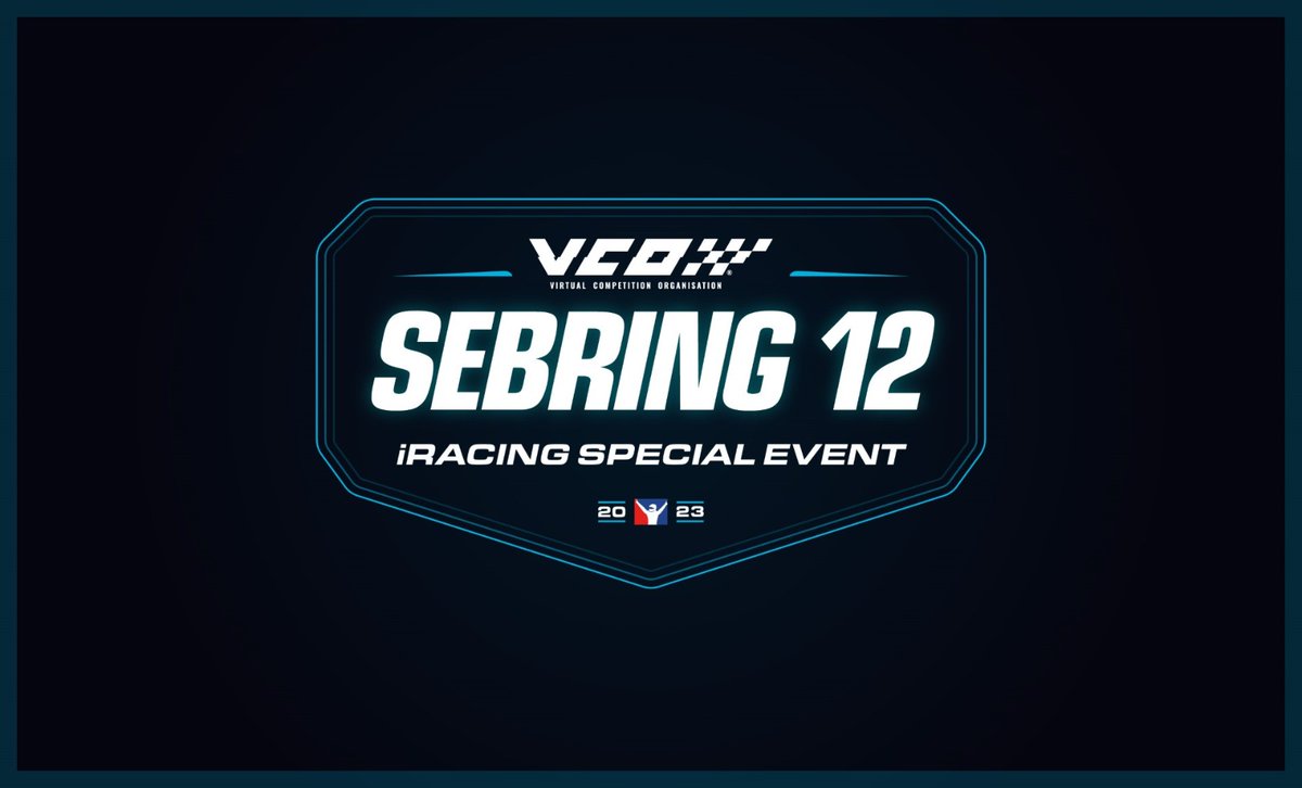 12h of Sebring by  <a href="/vcoesports/">VCO 🕹🏎</a> today!!! 
 Nueva endurance por delante para nuestros
pilotazos  😎

📌Sebring 🇺🇸
👥<a href="/jaume_dalmases/">Jaume Dalmases</a>
        <a href="/RubnLaso/">Ruben Laso Rodríguez</a> 
        <a href="/JaviRacing21/">Javi Espinosa</a> 
        <a href="/ivan15590131/">Ivan Dominguez</a> 
⏰13.30 CET
📺twitch.tv/vcoesports

<a href="/NetLifeGaming/">NetLife Gaming</a> <a href="/SDK_GAMING_/">SDK Gaming</a>  #vcoesports