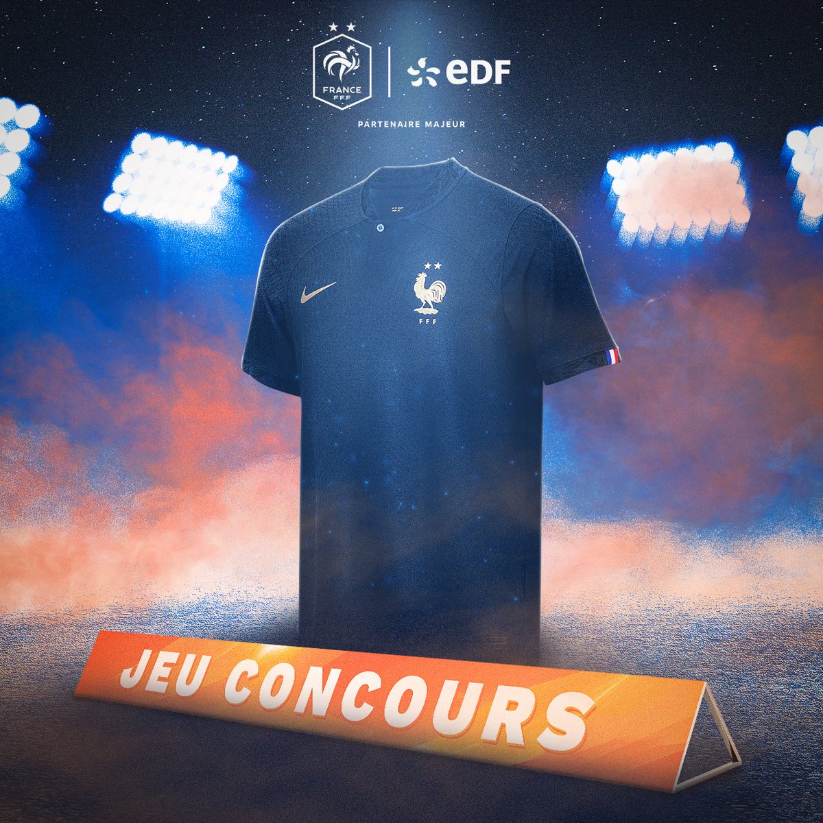 🔥 𝐉𝐄𝐔 𝐂𝐎𝐍𝐂𝐎𝐔𝐑𝐒 🔥
Pour fêter la rentrée 2023 taille patron de nos Bleus, tentez de remporter leur maillot ✨
1️⃣ RT ce tweet
2️⃣ Suivez le compte @energiedufoot 
TAS le 05/04 à 12h 🤞 #EnergieduFoot #DLDSept