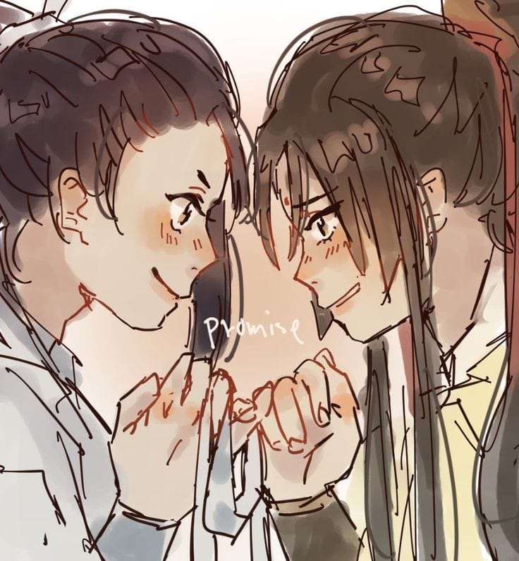 umib34's tweet image. 2020 vs 2023 lingyi redraw #魔道祖师 #mdzs
