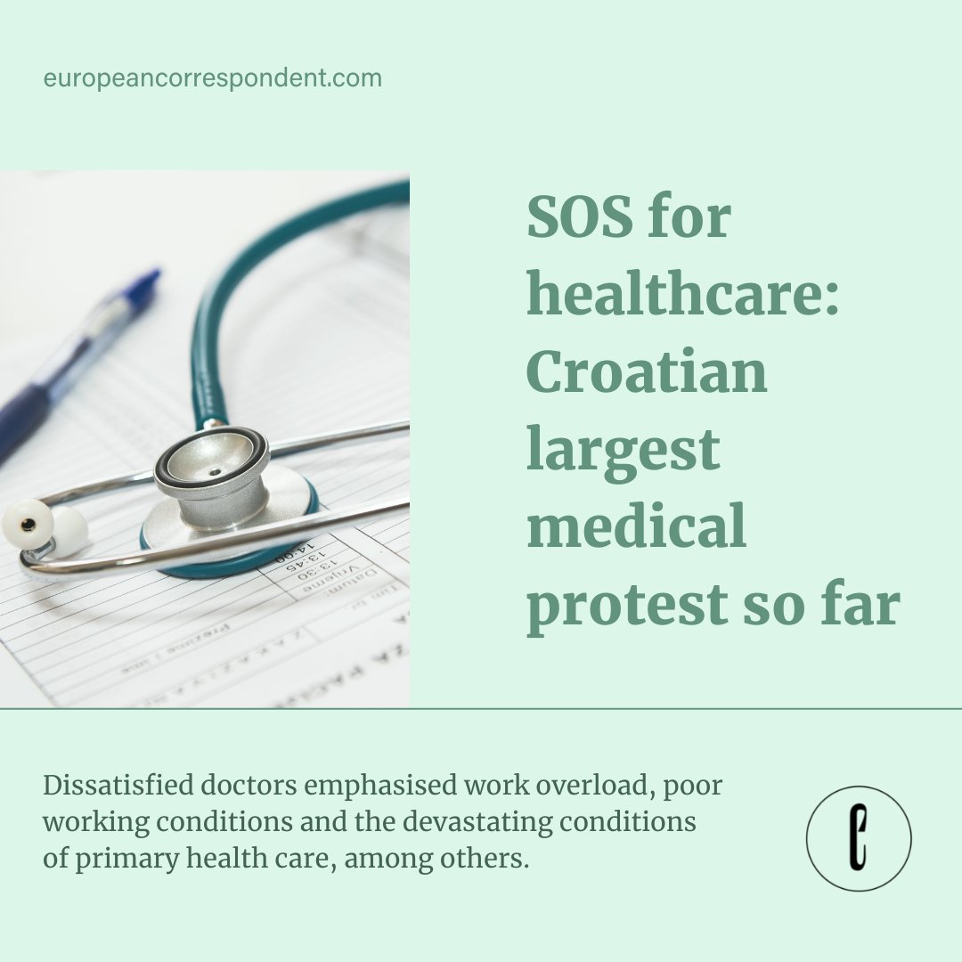 EurCorrespond's tweet image. Five umbrella medical organisations held a protest in Zagreb last Saturday. 

#EuropeanCorrespondent #Croatia #MedicalProtest