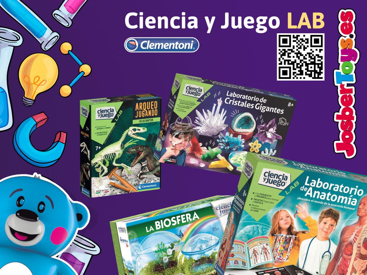 JOSBERTOYS's tweet photo. ¡Aprender #ciencia nunca ha sido tan divertido! 🧪🔬
Con los juegos de ciencia @ClementoniToys ¡es posible! 🚀 
👉 https://t.co/159zW8sGkZ
Si tu juego no está disponible en nuestra tienda online ¡no dudes en contactarnos!😉
#josbertoys #josbergroup #jugueteria #juegos #clementoni https://t.co/YFmh1io4HB