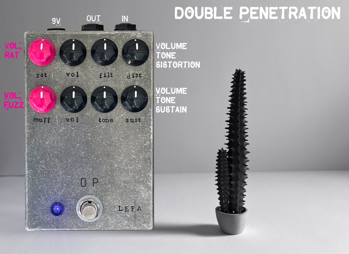 LefaPedals's tweet photo. The PORN SERIES is here. A new way to create custom pedals never seen before. You can choose between 4 totally different circuits and combine them in the way you want.
All circuits work in parallel side by side. RAT, MUFF, OCTAVE FUZZ and DELAY FUZZ https://t.co/LWIwUJpEvk