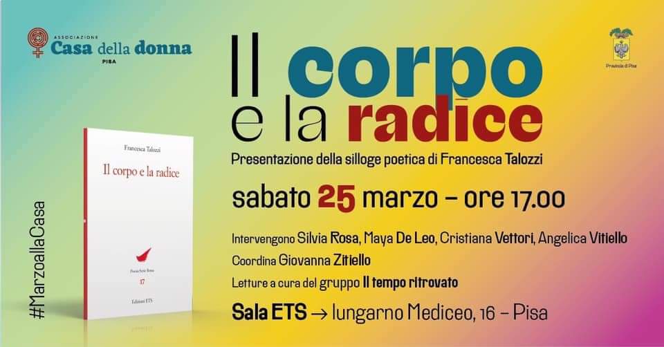 #FranceVive Vi aspettiamo oggi alle 17 a #Pisa, nella bella sede di Edizioni Ets su Lungarno Mediceo, per ascoltare le parole poetiche della nostra cara #FrancescaTalozzi 💜