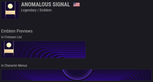 ninadivergent's tweet photo. Destiny 2 Emblem Giveaway!
Cause why tf not?

✨ Anomalous Signal ✨

Do the things below and I'll choose a winner on Friday 31st March! Good luck! 💜

✅Like
✅Retweet
✅Follow @JaneDohhh_ https://t.co/BhzV5rWKQD