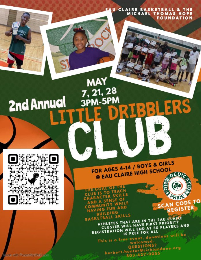 Join us for fun and learning. Scan the QR code to register. Call or text with any questions.