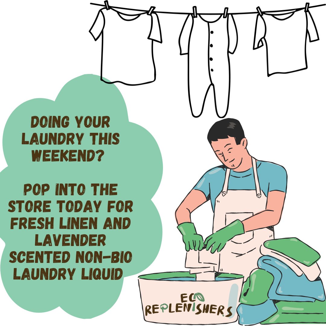 ecoreplenishers's tweet photo. We are please to say that you can refill your laundry liquid from our zero waste shop. 

All our laundry liquid are non-bio. 
Have you ever though which one to choose between bio or non-bio liquid?🤔 Our Shop is on Baxter in #Loughborough https://t.co/k9C0LwDLbs