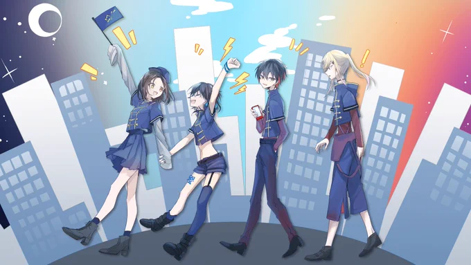 出た～～～!雨弓晩餐会のメドレーだ～～!絵3枚描いてます!ヨロシクネ!#雨弓晩餐会 