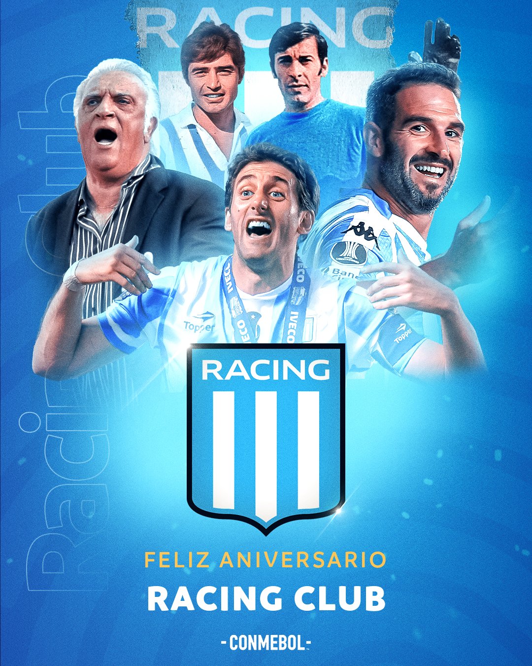 Racing Club de Mvdeo. na platformě X: „¡Felices 1⃣0⃣2⃣