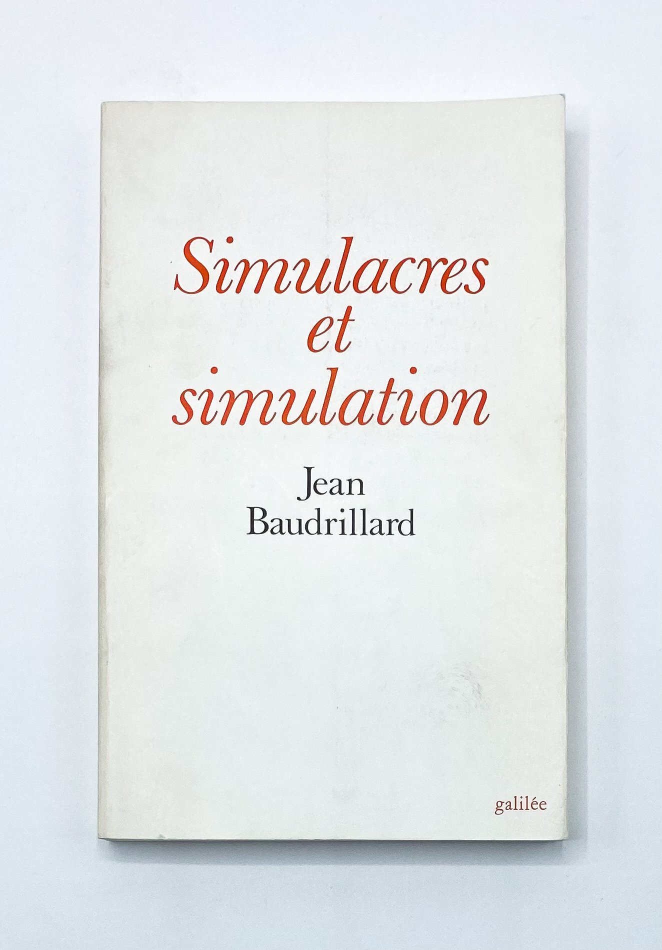 David J. Gunkel on X: --Back to Baudrillard-- With #AIArt, #LLMs like  #GPT4 and #BardAI, and the impending general dissolution of the indexical  theory of the sign, we have actualized what Jean