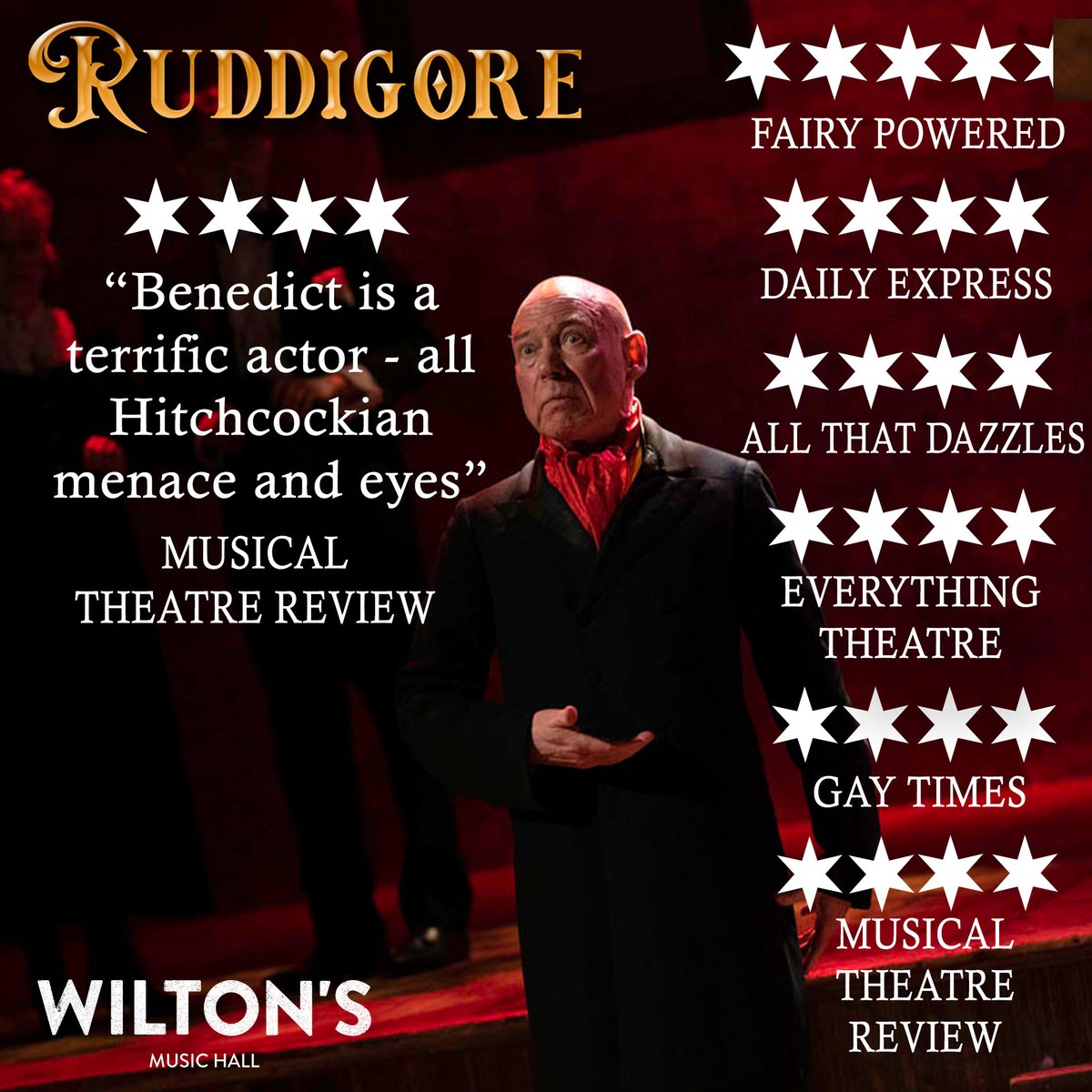 Ruddigore at Wilton's (@ruddigorewilton) on Twitter photo Very last chance to catch #PeterBenedict as Sir Despard Murgatroyd in #GilbertandSullivan's #Ruddigore <a href="/WiltonMusicHall/">Wilton's Music Hall</a>. Last 2 performances today at 2:30pm and 7:30pm. wiltons.org.uk/whatson/774-ru… #opera #liveopera #londontheatre #actors #westend #offwestend #londonmusicals Very last chance to catch #PeterBenedict as Sir Despard Murgatroyd in #GilbertandSullivan's #Ruddigore <a href="/WiltonMusicHall/">Wilton's Music Hall</a>. Last 2 performances today at 2:30pm and 7:30pm. wiltons.org.uk/whatson/774-ru… #opera #liveopera #londontheatre #actors #westend #offwestend #londonmusicals
