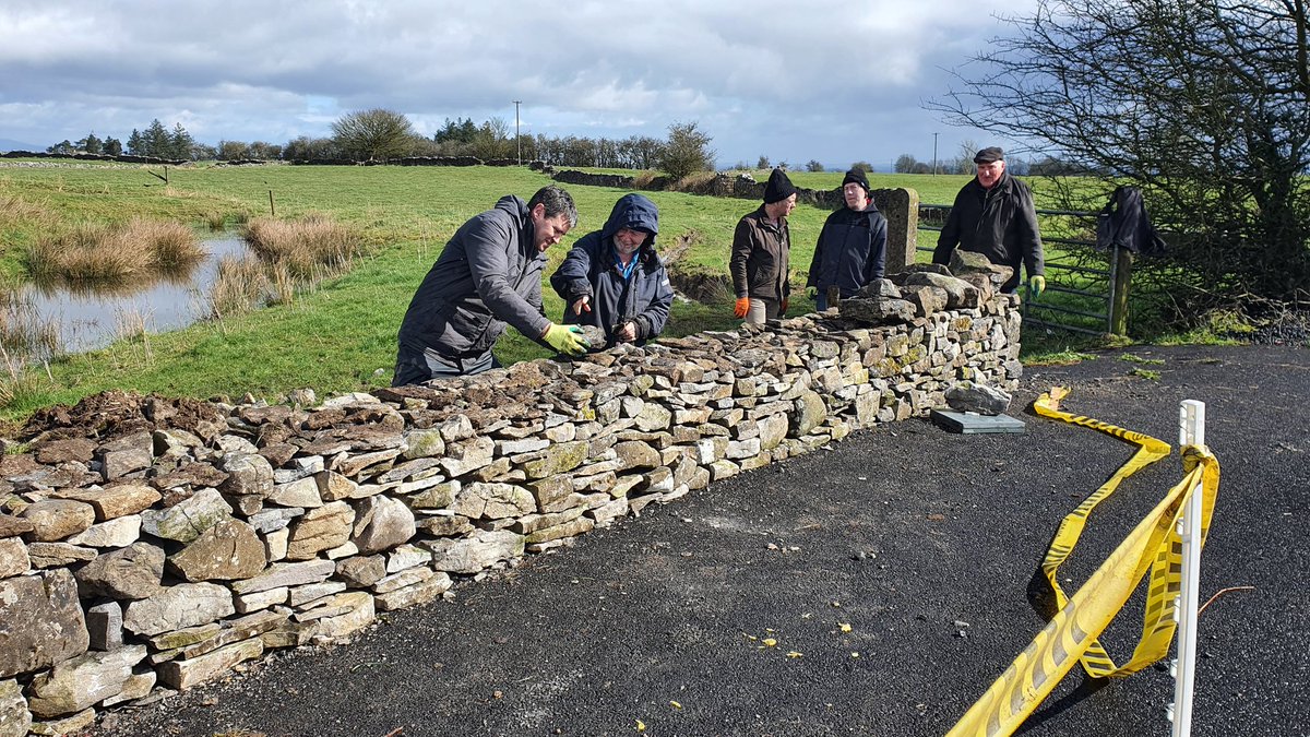Rathcroghan farmers back on the dry stone wall workshops again today.Our thanks to all who took part..great crew. Richie@farmingrathcroghan.ie