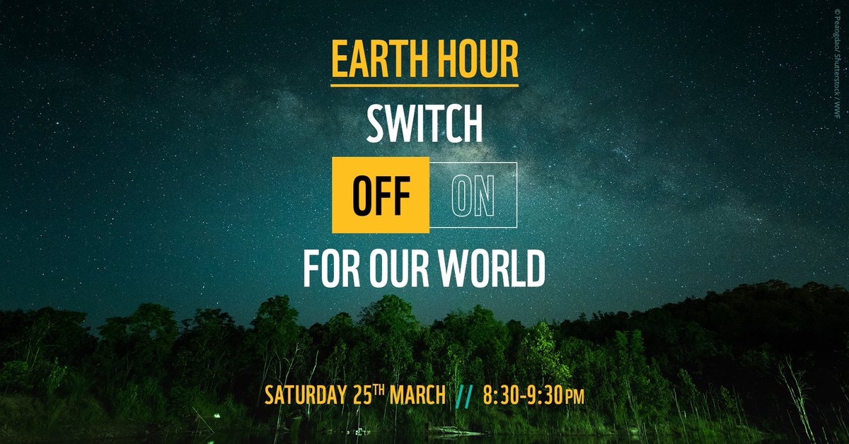 Earth Hour Day will be observed all over the world today, Saturday