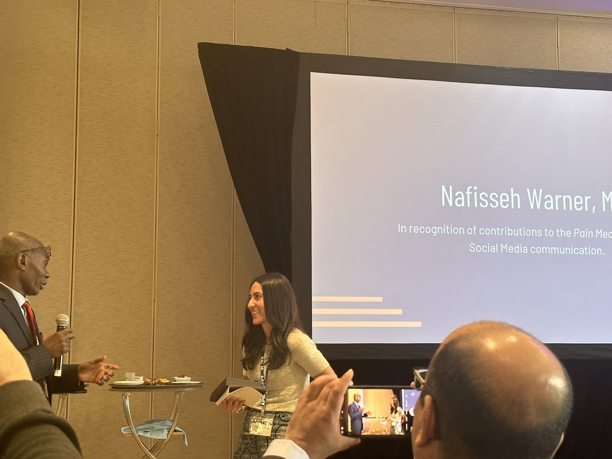 Presidential commendation <a href="/AmerAcadPainMed/">American Academy of Pain Medicine (AAPM)</a> to <a href="/nwarnerMD/">Nafisseh Warner MD</a> <a href="/MayoClinic/">Mayo Clinic</a> <a href="/PainMedJournal/">Pain Medicine Journal</a>