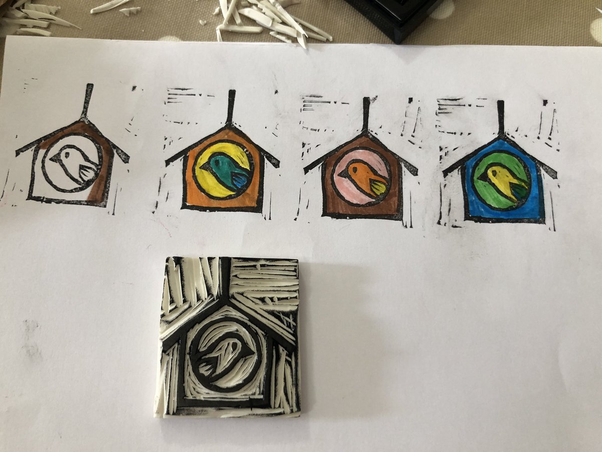 xinbradx's tweet photo. Edie was so inspired, she did her own prints at home! Thank you @HemplandPrimary https://t.co/FvQsGbrJMc