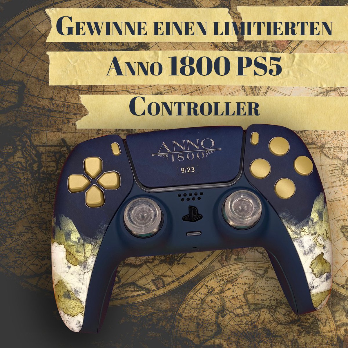 #werbung
Die Anno 1800 Freeweek ist rum!

Nun habe ich dank Ubisoft was ganz Besonderes für euch:

Ihr könnt einen von weltweit nur 23! Anno PS5 Controllern gewinnen!

Regeln: 

-<a href="/radlerauge/">radlerauge</a> folgen
-Like &amp; retweet
-Kommentar, was euch an Anno am Besten gefällt

Ziehung:
27.03.23