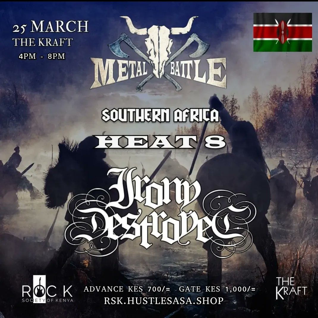 We are first on stage to kick start the metal Battle. You don't wanna miss🤘🔥