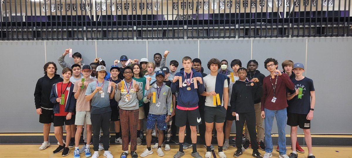 TWMSWildcats's tweet photo. 7th and 8th grade had plenty of ribbons and medals from Thursday's NISD Zone Meet! 17 qualified for next week's Meet Of Champions! Including Coach Moore's 1st & 2nd place 7th gr. shot putters! Great job boys! @TruettWilsonMS #WilsonIsAVibe https://t.co/bmCNHMeuSt
