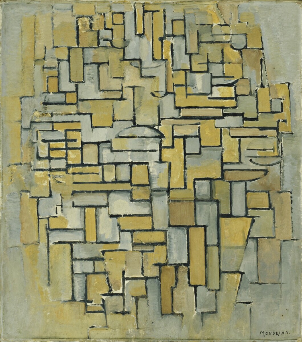 Piet Mondrian, Composition in Brown and Gray, 1913 #museumofmodernart #pietmondrian moma.org/collection/wor…