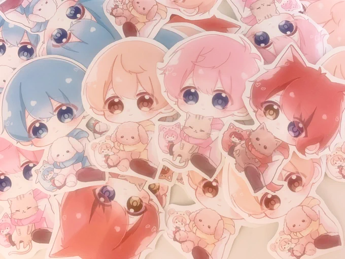 たまアリ両日いるので会える子リプくださ〜いもうすでに会ってる子は実写のイラストステッカーにして持っていこうかと! 