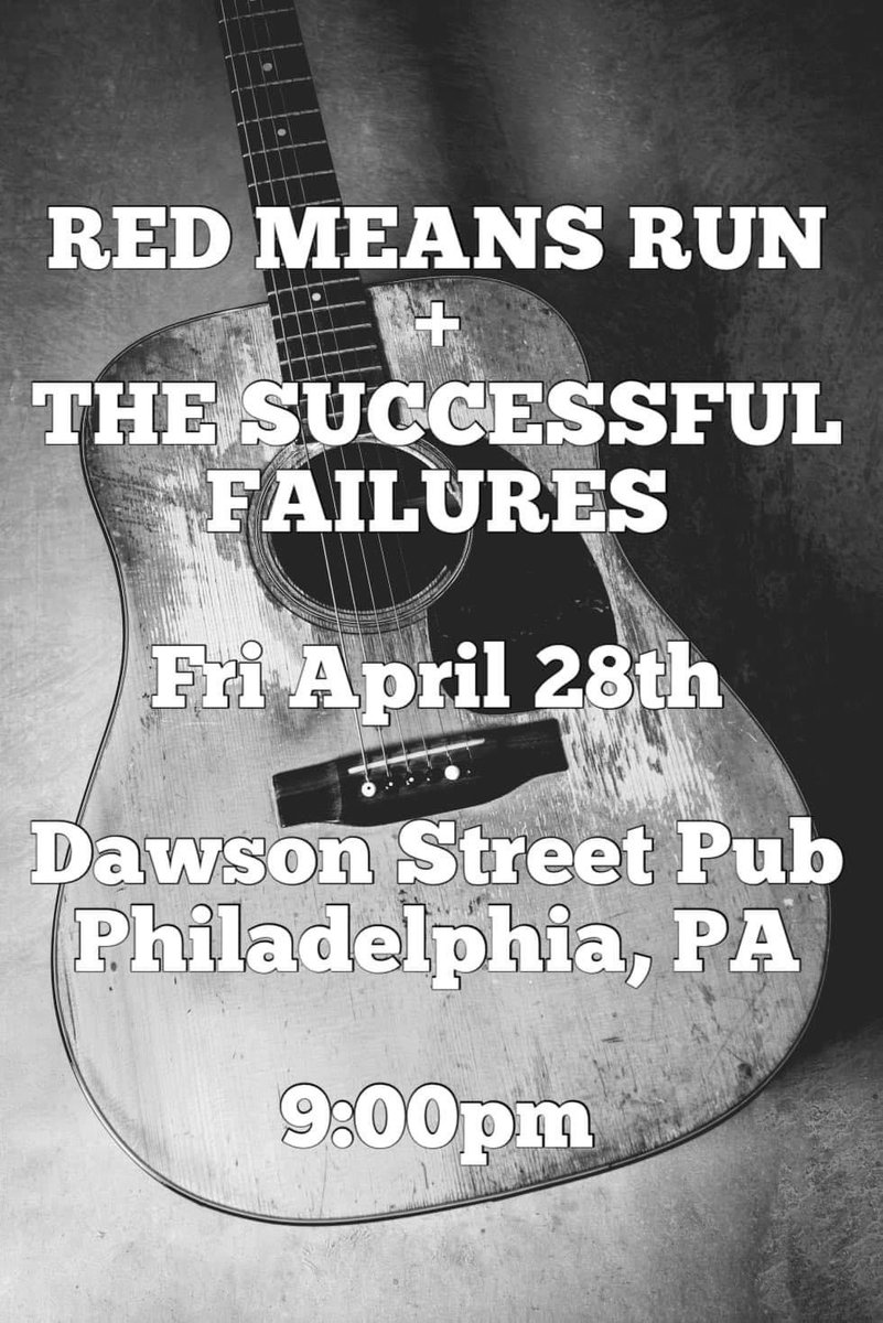Next show! <a href="/dawsonstreetpub/">Dawson Street Pub</a>  with #NJ indie/roots rockers The Successful Failures. See you there! #rocknroll #americana #rootsrock #philly #phillymusic #livemusic #folk #indie #rock #altcountry