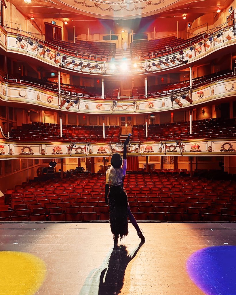 alicewright's tweet photo. Treasuring performing in all these different theatres every night on tour. Makes me happy to see theatre being kept alive in some of the most beautiful theatres up and down the UK 🥹✨ “It was only in the theatre that I lived” - Oscar Wilde ❤️ https://t.co/UGLzyUu4Qi