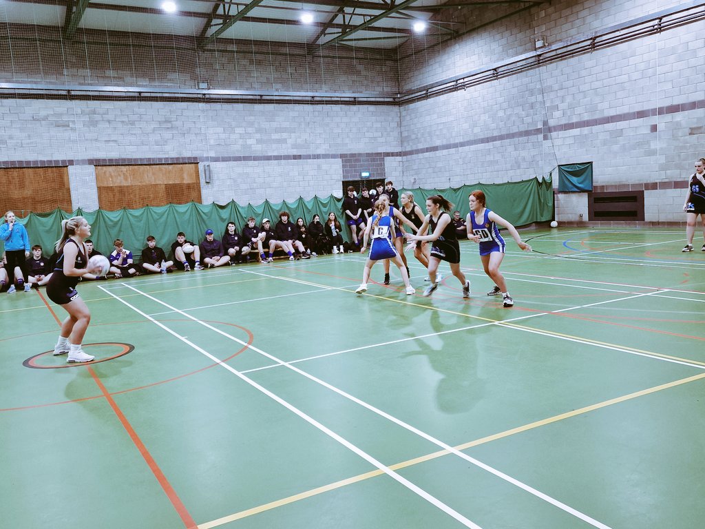 StEdwardsColl's tweet photo. A highly competitive Netball match V @CookstownHigh, who were fabulous hosts, followed by a trip to watch @BelfastGiants Ice-hockey #SECSportsTour2023 https://t.co/lrb7dvEGA4