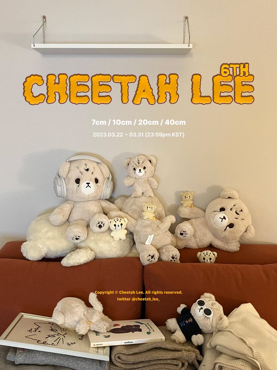 PrinceBunnyid's tweet photo. [OPEN PO]

CHEETAH LEE 6th by cheetah_lee_ 

🐯7cm : 225k Dp 150k
🐯10cm : 255k Dp 200k
🐯20cm : 415k Dp 370k
🐯40cm : 670k Dp 550k

❣Dp bisa 2x payment.

✅inc est ship tax
✅Dp co oren with paylater
✅Pelunasan di indo 
✅Resell/Bulk order

Close : 30/3/23. https://t.co/dg2kfBRTM8