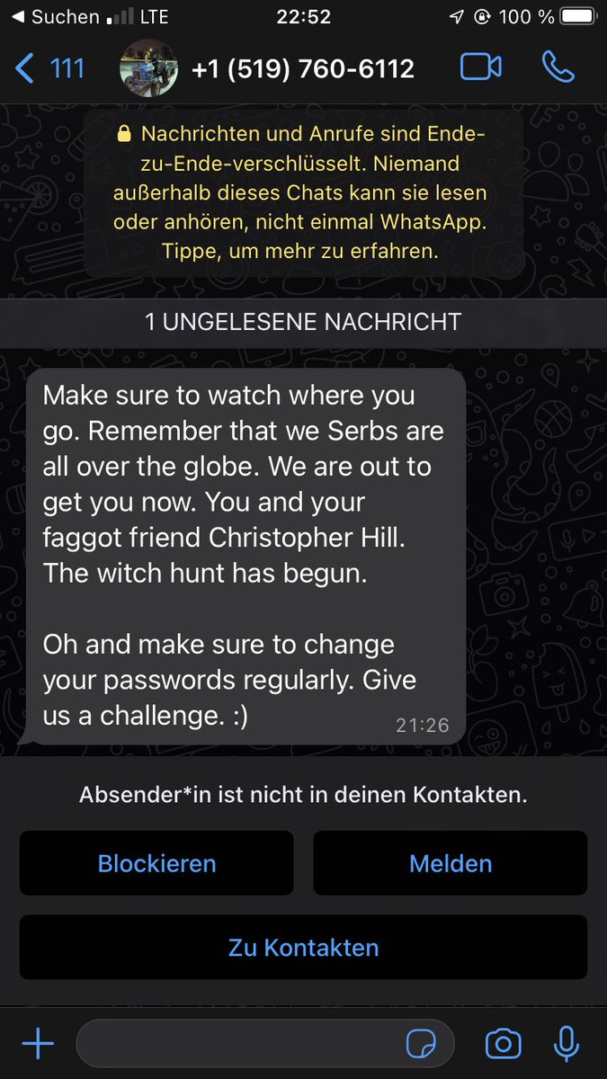GunterFehlinger's tweet photo. Hi 🙋‍♀️ @elonmusk @Twitter this @PepicSinisa has exposed all my Telefon number, e-mail and whereabouts and now I receive 1000 messages with death ☠️ threats @usambserbia @FBI https://t.co/kmaavR8II1