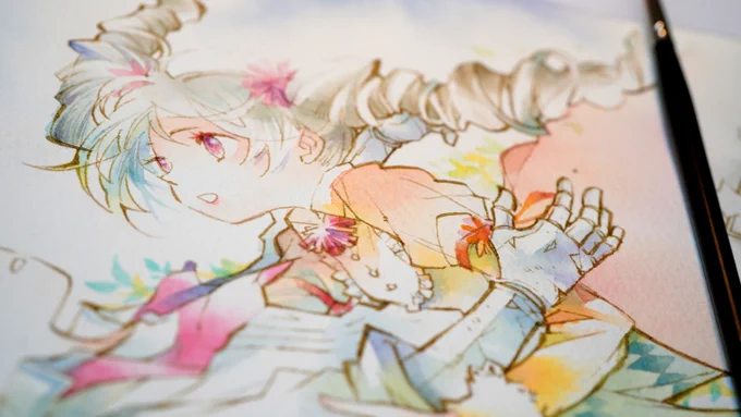 #霜月はるかML20th霜月はるか様の「一瞬のクオリア」MVにイラストを数点描かせて頂きました。素敵な世界観の切なく美しい曲で、光栄でした… 