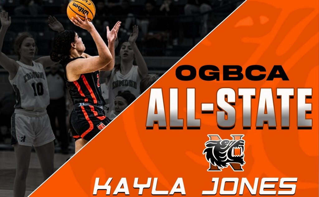 NHSWBB's tweet photo. 🗣📢 CONGRATULATIONS @KaylaJones_50 on your OGBCA ALL STATE selection!! You earned it!!🧡🖤🐯

#NormanHigh #TigerPride https://t.co/FEBzIC6Oor