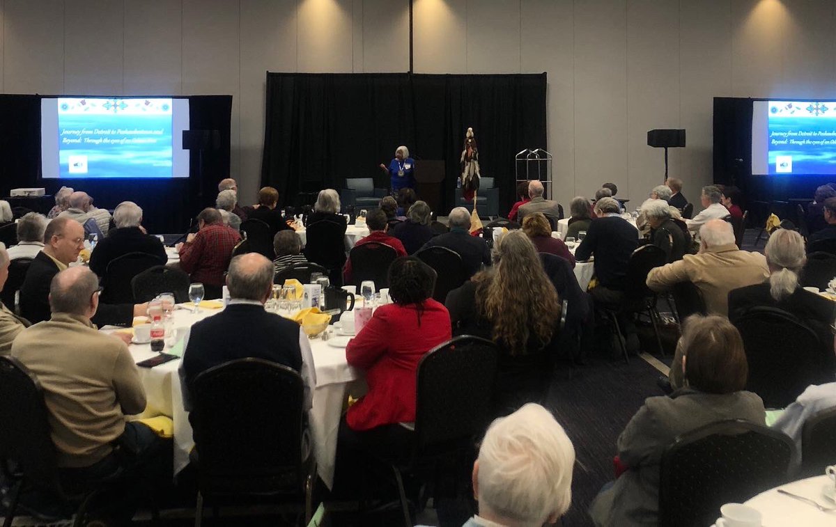HistSocietyMI's tweet photo. Good morning from Novi! It is a great morning to start the second day of #LHC2023. We are kicking off our day with some breakfast and the keynote, “A Cultural Caretaker: The Life of Linda Woods.” https://t.co/OxDGP7k2ML