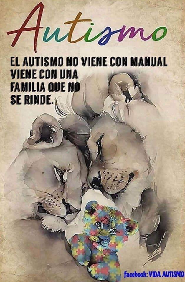 El autismo no viene con manual, viene con una familia que no se rinde. FELIZ SÁBADO #conectados 💫 #fuerza #amorincondicional #respeto #acompañamiento #TEA #autismo #asperger