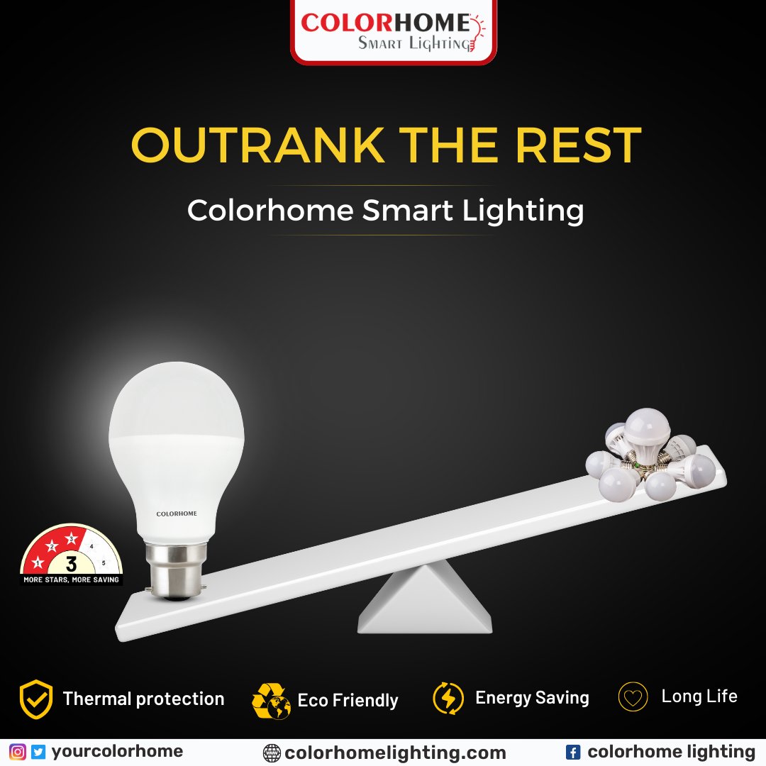 yourcolorhome's tweet photo. Outranking the rest 😌
.
.
#lighting #lightingdesign #colorhome #led #ledbulbs #lighting #smartlighting #smartlightingtechnology
#smartlightingcontrol https://t.co/DQhbmTcBwu