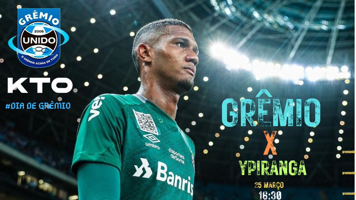 🇪🇪 Dia de Grêmio! 

🔵 Hoje nada mais importa, vamos em busca de mais uma final.