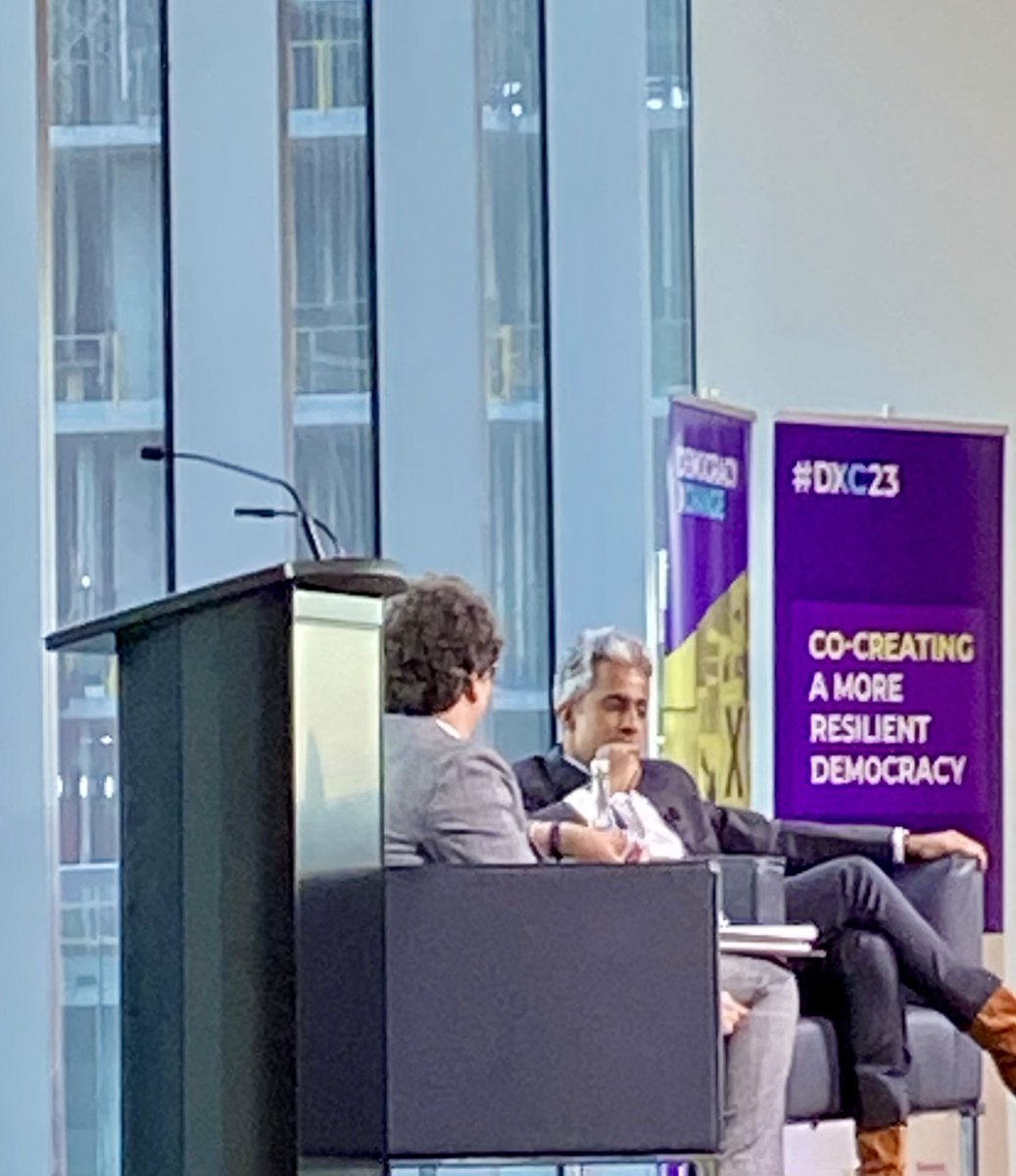 There are few that speak as compellingly about the importance of working across difference today. Inspiring talk by Anand Giridhardas at the Democracy Xchange in Toronto <a href="/AnandWrites/">The.Ink, from Anand Giridharadas</a> <a href="/dxcsummit/">DemocracyXChange</a> <a href="/acserrano/">Ana Serrano @acserrano.bsky.social</a>
