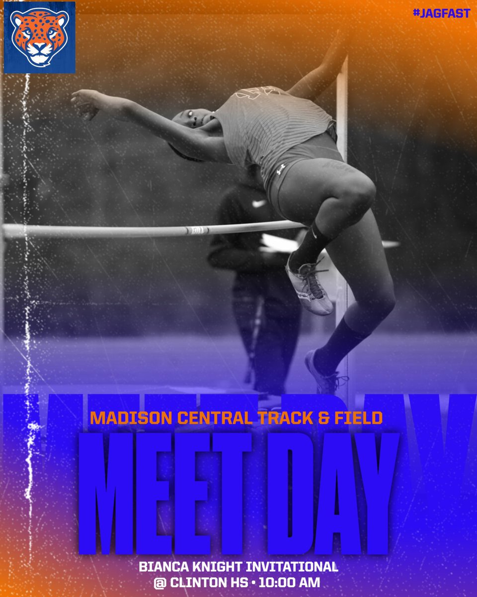MCJagsTrack's tweet photo. Meet day!
🗓 3/25/23
📍Clinton H.S.
⏰ 10:00am 
#GoJags #JagFast #RunJagsRun https://t.co/QBJ7Cukmet