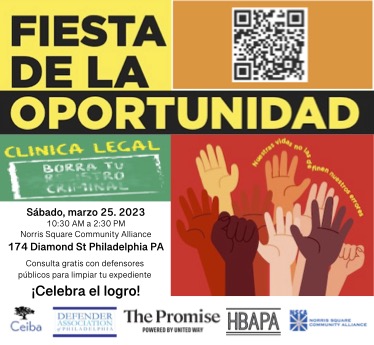 HAPPENING TODAY! 🤩 

FREE record clearing clinic at 174 Diamond Street. Doors open at 10:30AM. Don't miss it!