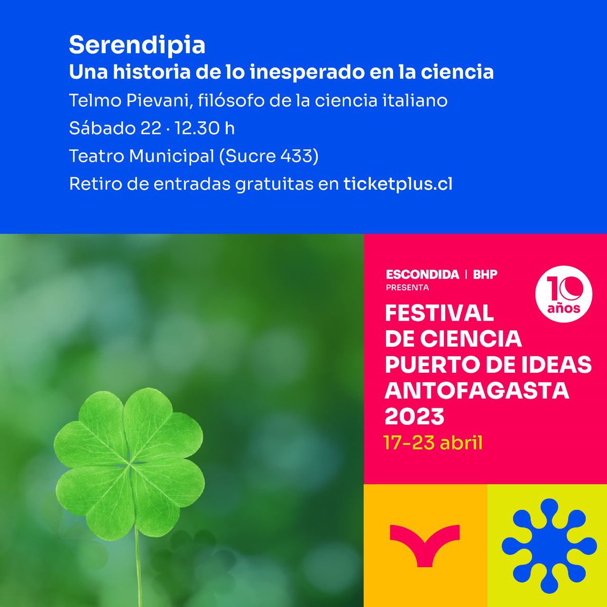 puertodeideas's tweet photo. ¿Es la "serendipia" solo suerte o combinación de astucia y curiosidad? El filósofo de la ciencia italiano Telmo Pievani lo explicará en una conversación sobre la causalidad en la historia de la ciencia 🔬
Consigue tu entrada gratuita 👉 https://t.co/DP0taRWEFa https://t.co/QAcFAY7M8I