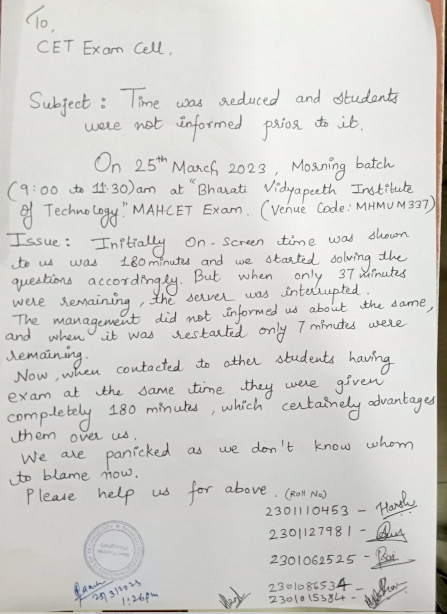 TejasIngole01's tweet photo. @ChDadaPatil @manishaBJP @ChDadaPatil @CETCELL @CMOMaharashtra 
Mba cet paper total scam some got 150 some 180 minutes. 
And the people outside are getting all questions from social media of theire respective slots.(means no paper decorum) 
It's kind of paper leaking https://t.co/U1U3y5VDkS