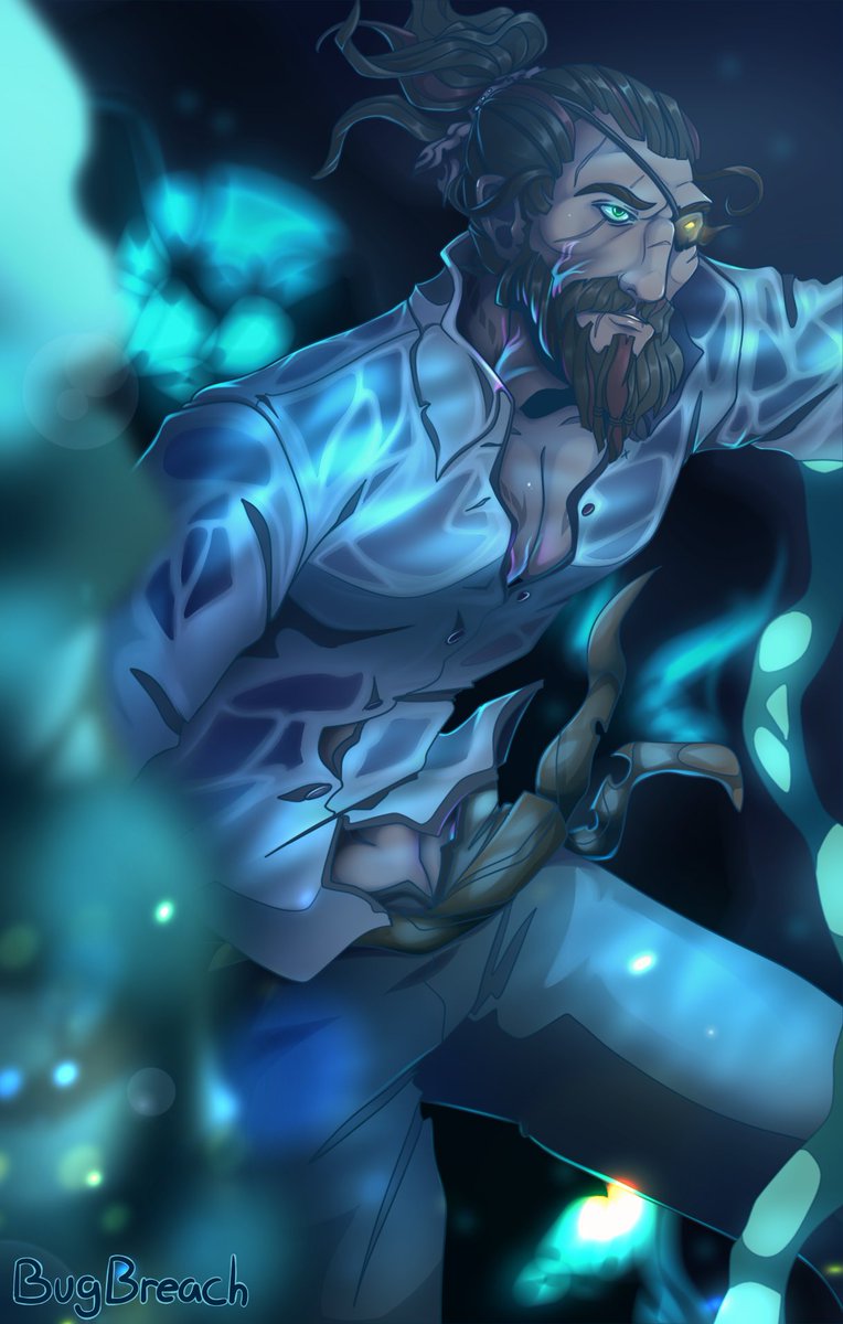I drew my Pirate in crime ( <a href="/askatosch/">askatosch</a> ) and funkily saved in progress versions of the picture.

#Fanart #SeaOfThieves
