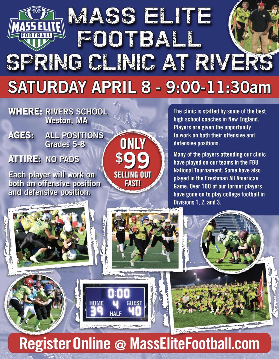 Great clinic for grades 5-8.