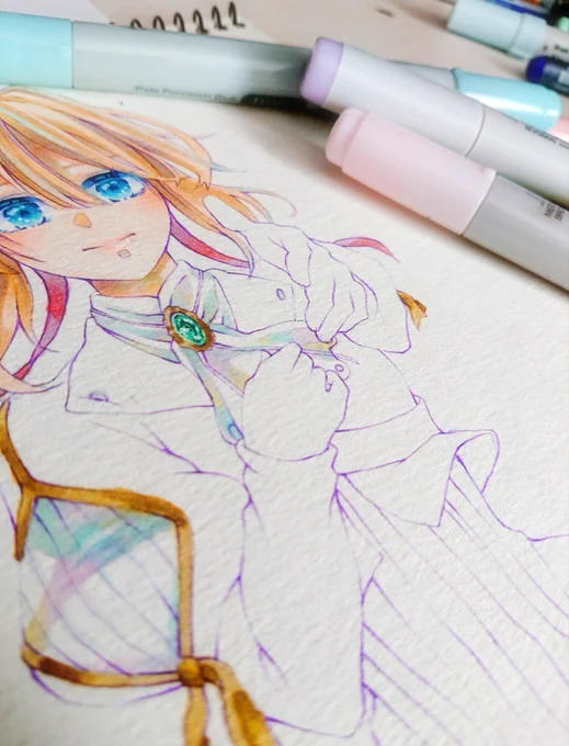 そろそろほんとコピック触りたい。ちゃんと使ってあげたい。一年くらい塗ってないかもお絵かき不足、、、、 