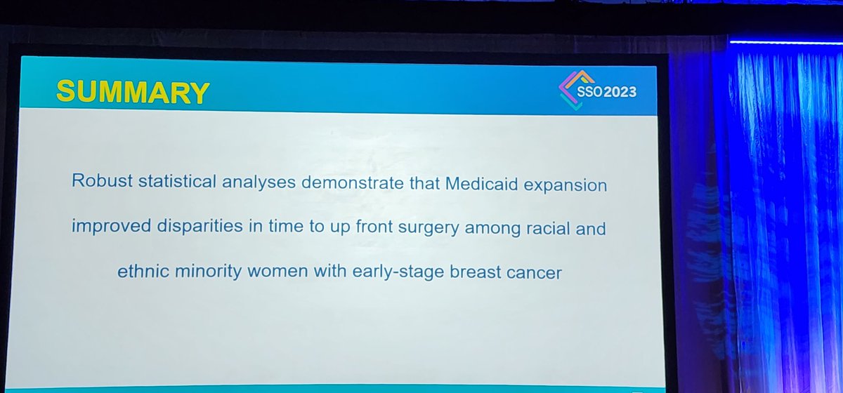 Makesha Miggins (@drmakesha) on Twitter photo Excellent presentation by Dr. Nina Tamirisa from <a href="/MDAndersonNews/">MD Anderson Cancer Center</a> on improvement in time to upfront breast surgery in states participating in medicaid expansion. <a href="/SocSurgOnc/">Society of Surgical Oncology</a> #SSO2023 Excellent presentation by Dr. Nina Tamirisa from <a href="/MDAndersonNews/">MD Anderson Cancer Center</a> on improvement in time to upfront breast surgery in states participating in medicaid expansion. <a href="/SocSurgOnc/">Society of Surgical Oncology</a> #SSO2023