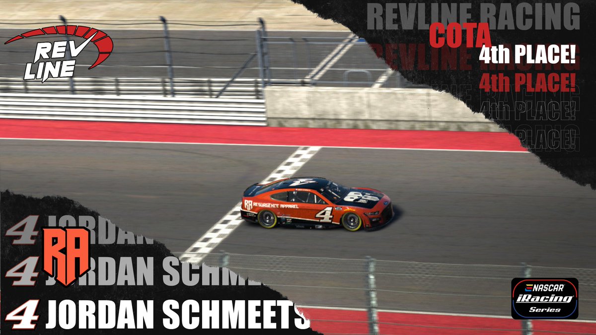 RevlineRT's tweet photo. Congratulations to Jordan Schmeets on 4th at COTA! Check out sponsor and supplier of the ONLY Revline officially licenced merch by heading over to: https://t.co/7NxVSi180G https://t.co/MrHV60z9li