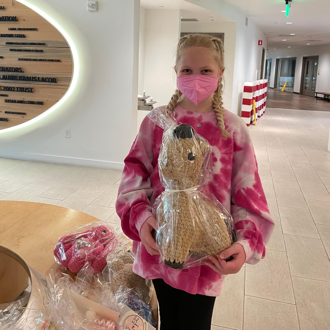 “I’m so happy that RMH will be able to connect my plushies with other kids who might need to hug them.” — Lija
After her surgery at Stanford Children’s three years ago, twelve year old Lija's friend gave her a stuffed animal that helped her through her recovery.
#KidsHelpingKids