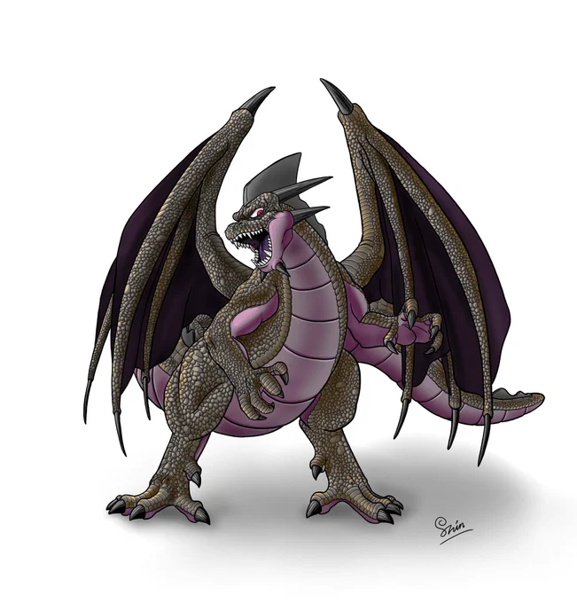 ドラクエ好きのオジサンがドラクエに出てきそうだなーと思って描いたモンスター。 
